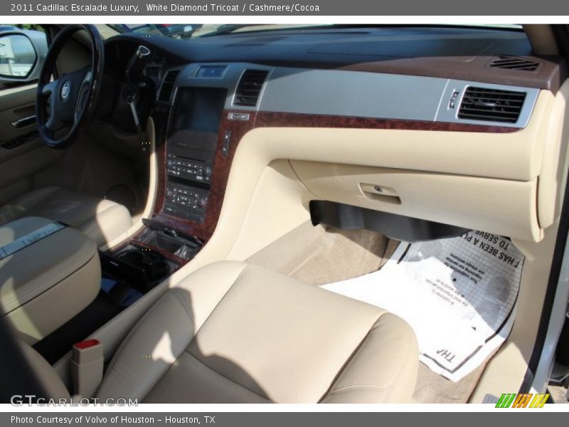 White Diamond Tricoat / Cashmere/Cocoa 2011 Cadillac Escalade Luxury