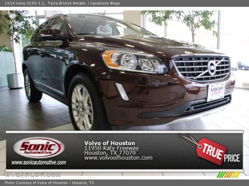 Terra Bronze Metallic / Sandstone Beige 2014 Volvo XC60 3.2