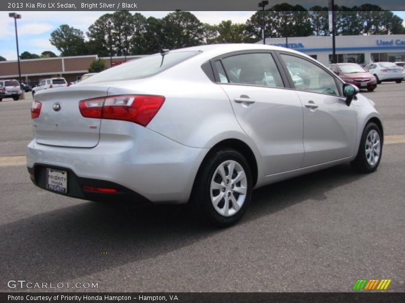 Bright Silver / Black 2013 Kia Rio LX Sedan