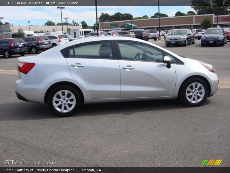 Bright Silver / Black 2013 Kia Rio LX Sedan