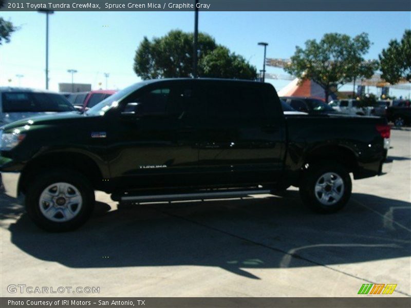 Spruce Green Mica / Graphite Gray 2011 Toyota Tundra CrewMax