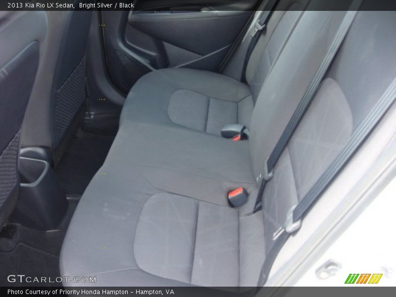 Bright Silver / Black 2013 Kia Rio LX Sedan
