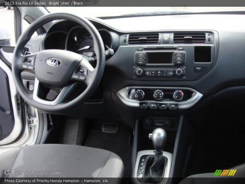 Bright Silver / Black 2013 Kia Rio LX Sedan