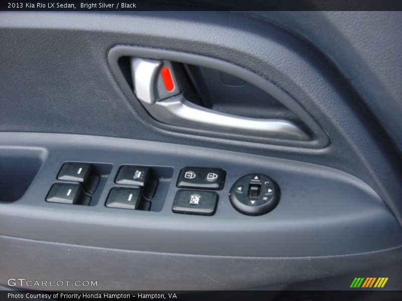 Bright Silver / Black 2013 Kia Rio LX Sedan
