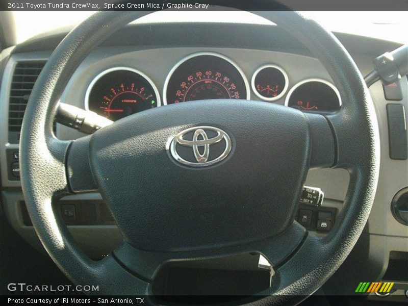 Spruce Green Mica / Graphite Gray 2011 Toyota Tundra CrewMax