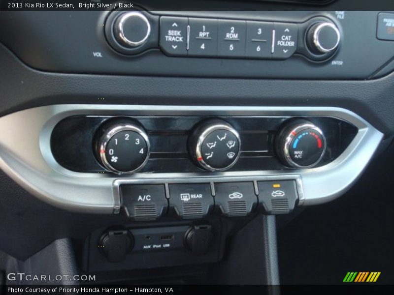 Bright Silver / Black 2013 Kia Rio LX Sedan