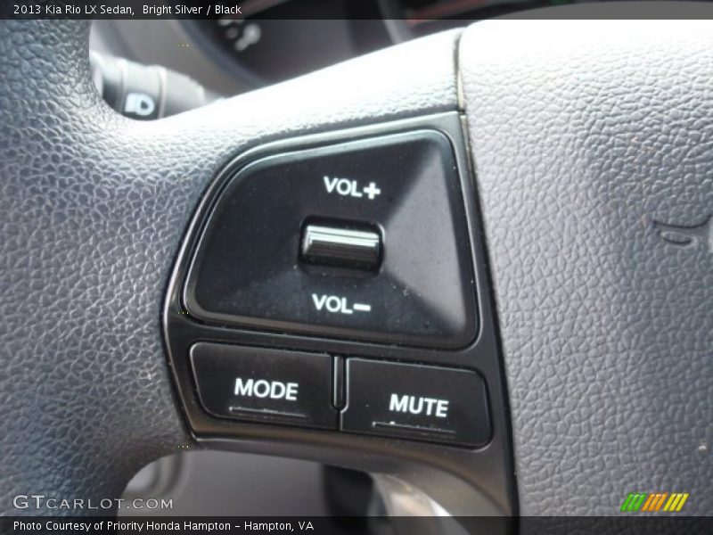 Bright Silver / Black 2013 Kia Rio LX Sedan