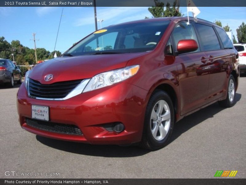 Salsa Red Pearl / Bisque 2013 Toyota Sienna LE
