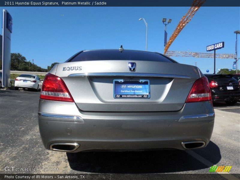 Platinum Metallic / Saddle 2011 Hyundai Equus Signature