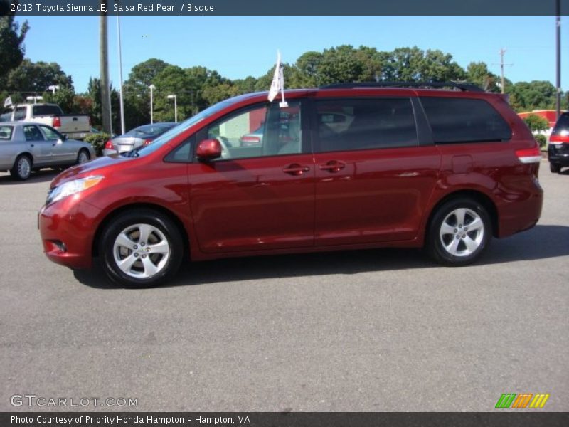 Salsa Red Pearl / Bisque 2013 Toyota Sienna LE