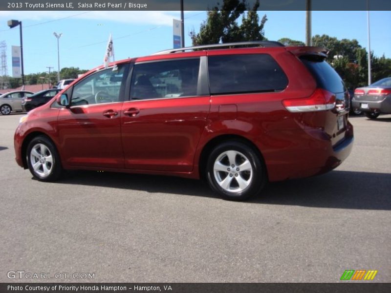 Salsa Red Pearl / Bisque 2013 Toyota Sienna LE