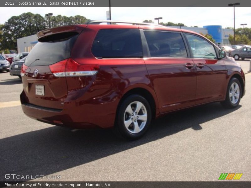 Salsa Red Pearl / Bisque 2013 Toyota Sienna LE
