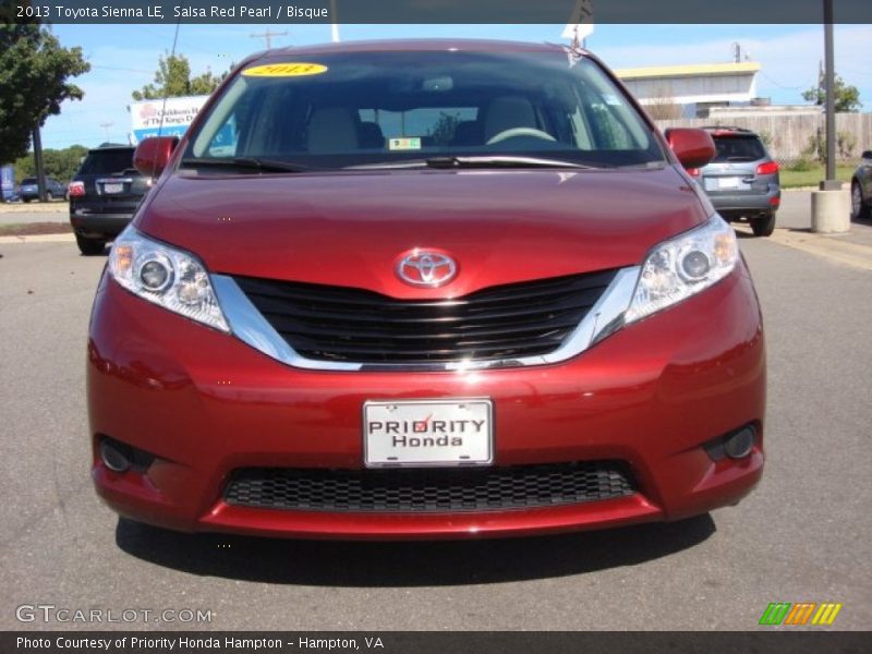 Salsa Red Pearl / Bisque 2013 Toyota Sienna LE