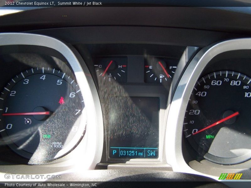 Summit White / Jet Black 2012 Chevrolet Equinox LT