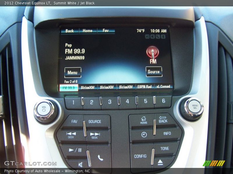 Summit White / Jet Black 2012 Chevrolet Equinox LT