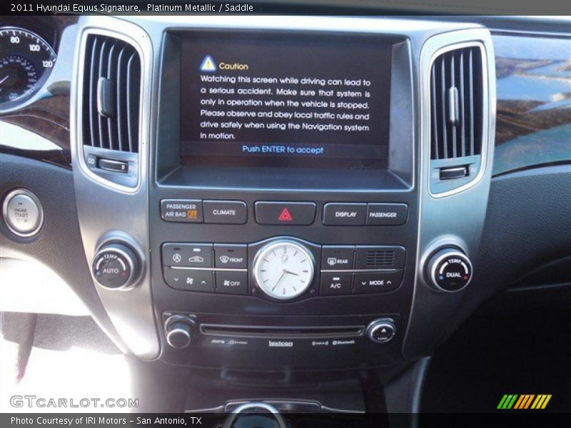 Platinum Metallic / Saddle 2011 Hyundai Equus Signature