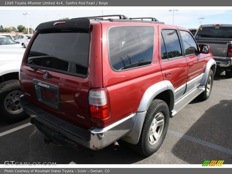 Sunfire Red Pearl / Beige 1996 Toyota 4Runner Limited 4x4