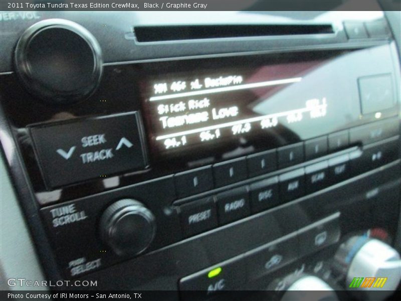 Black / Graphite Gray 2011 Toyota Tundra Texas Edition CrewMax