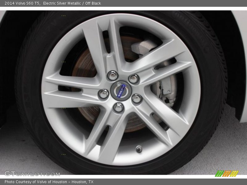 Electric Silver Metallic / Off Black 2014 Volvo S60 T5