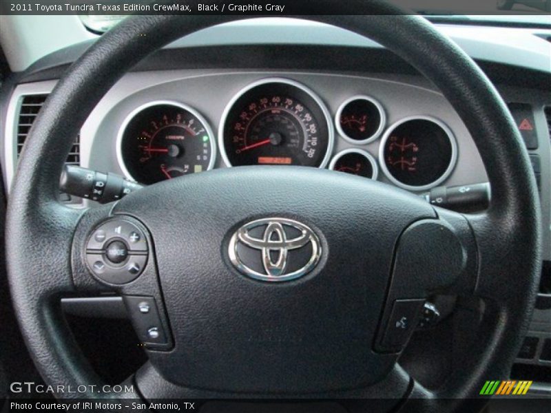 Black / Graphite Gray 2011 Toyota Tundra Texas Edition CrewMax
