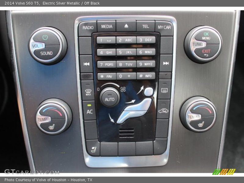 Electric Silver Metallic / Off Black 2014 Volvo S60 T5