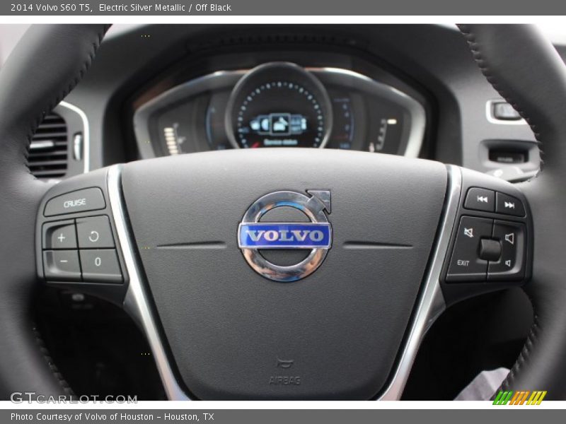 Electric Silver Metallic / Off Black 2014 Volvo S60 T5