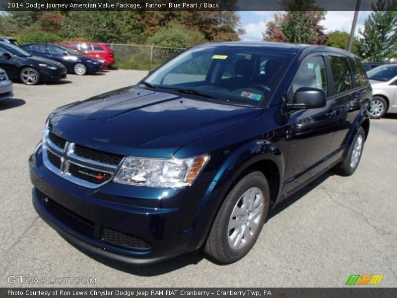 Fathom Blue Pearl / Black 2014 Dodge Journey Amercian Value Package