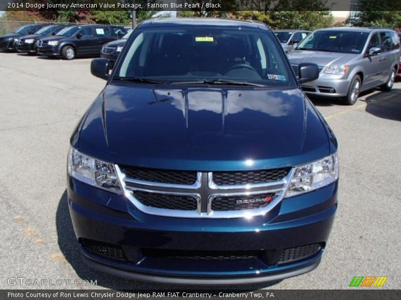 Fathom Blue Pearl / Black 2014 Dodge Journey Amercian Value Package