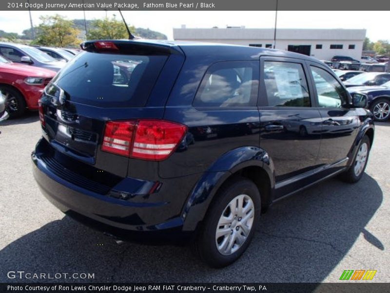 Fathom Blue Pearl / Black 2014 Dodge Journey Amercian Value Package