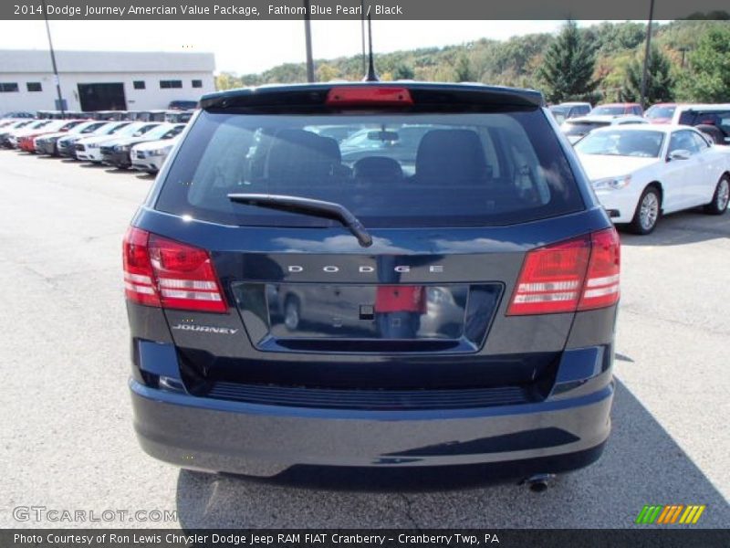 Fathom Blue Pearl / Black 2014 Dodge Journey Amercian Value Package