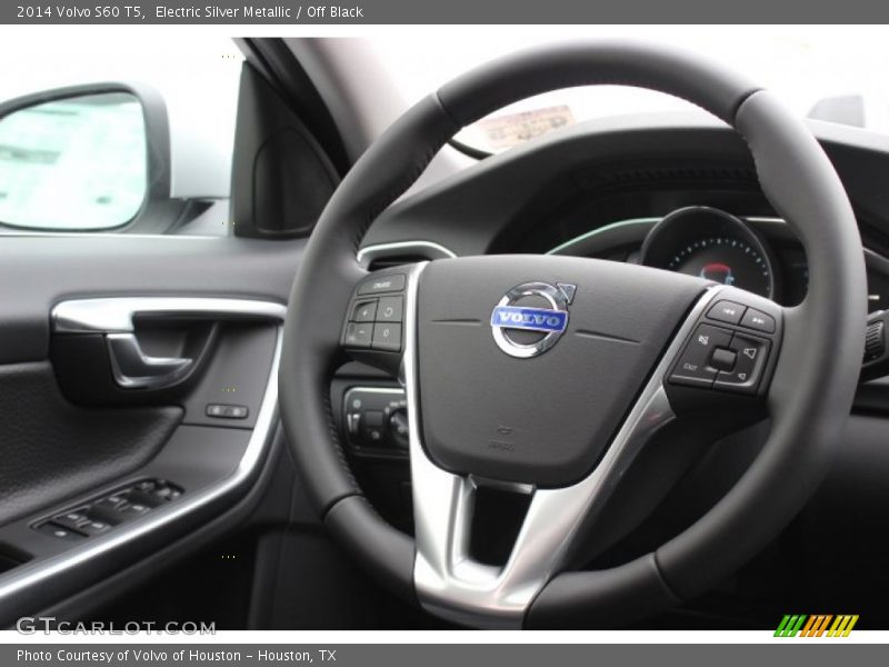 Electric Silver Metallic / Off Black 2014 Volvo S60 T5