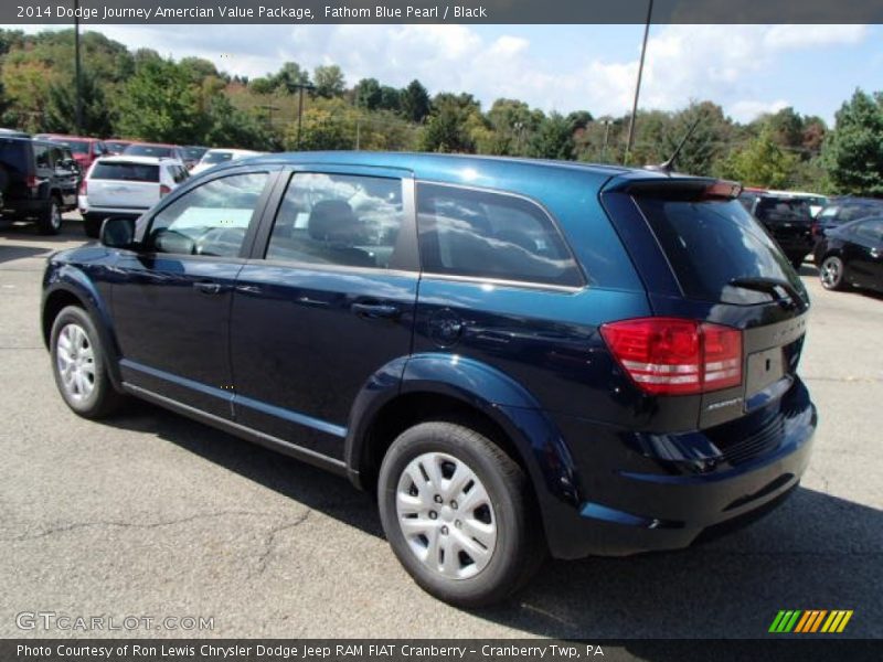 Fathom Blue Pearl / Black 2014 Dodge Journey Amercian Value Package