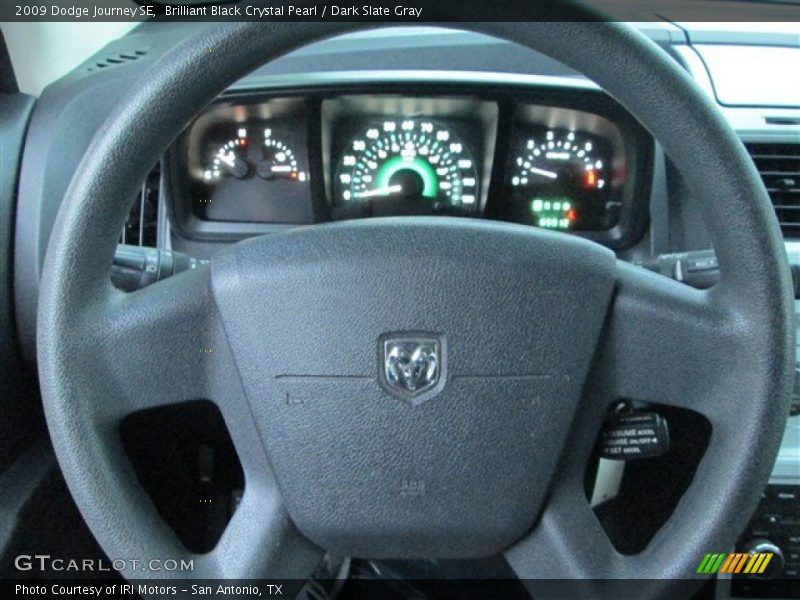 Brilliant Black Crystal Pearl / Dark Slate Gray 2009 Dodge Journey SE