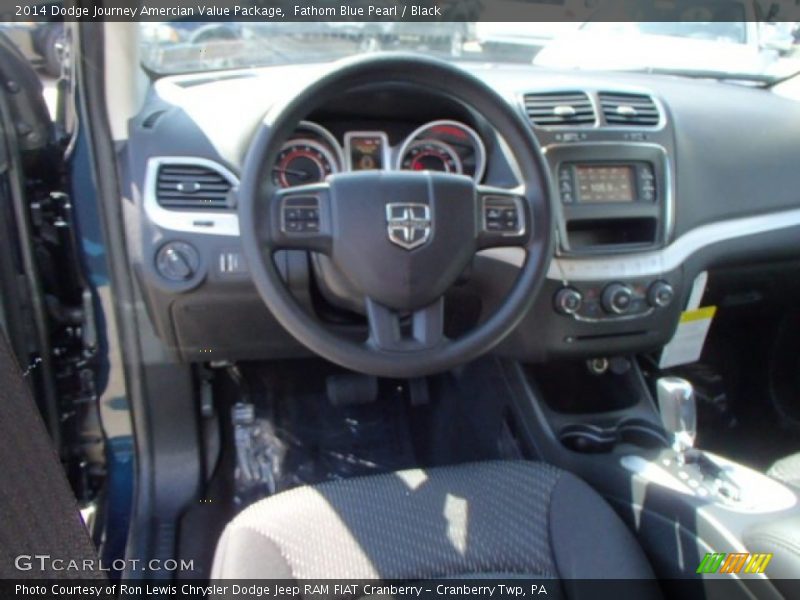 Fathom Blue Pearl / Black 2014 Dodge Journey Amercian Value Package