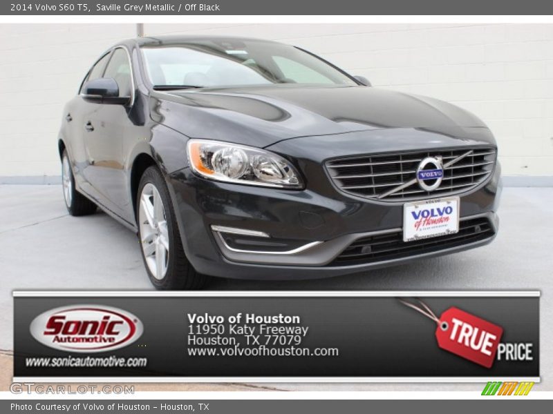 Saville Grey Metallic / Off Black 2014 Volvo S60 T5