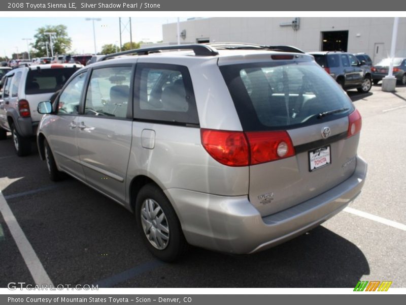 Silver Shadow Pearl / Stone 2008 Toyota Sienna LE