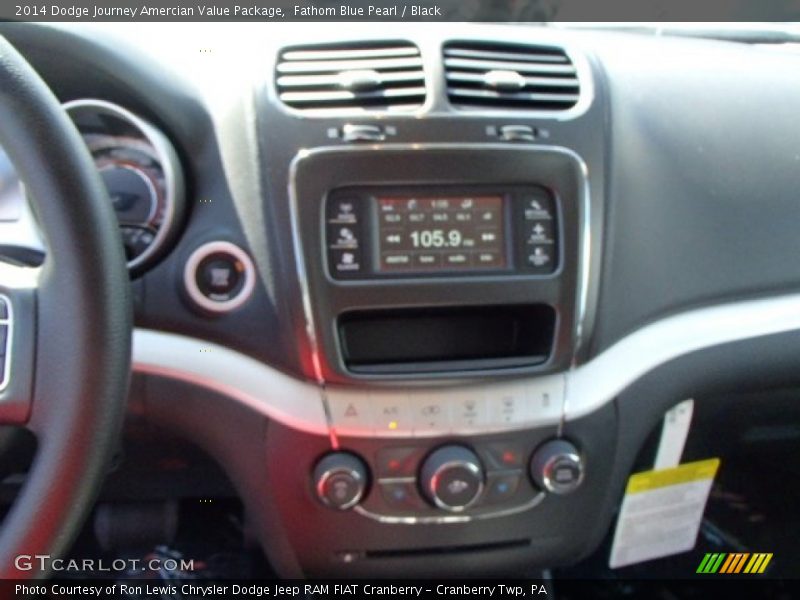 Fathom Blue Pearl / Black 2014 Dodge Journey Amercian Value Package