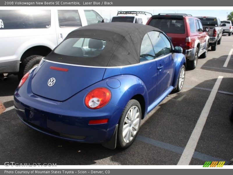 Laser Blue / Black 2008 Volkswagen New Beetle SE Convertible