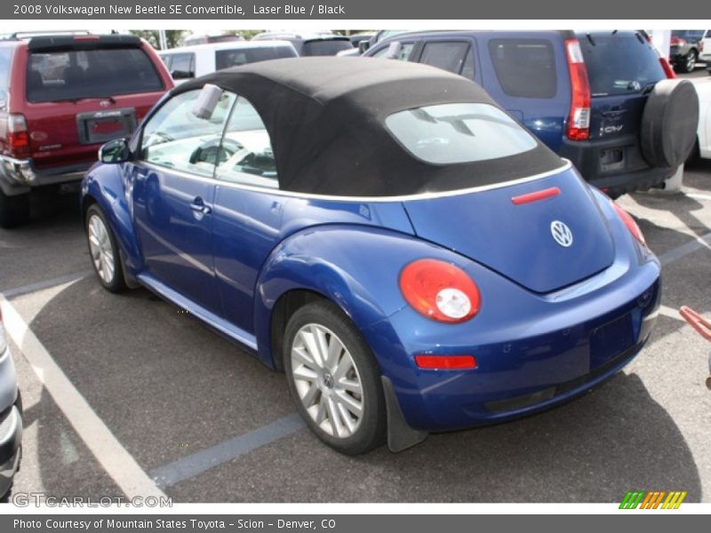 Laser Blue / Black 2008 Volkswagen New Beetle SE Convertible