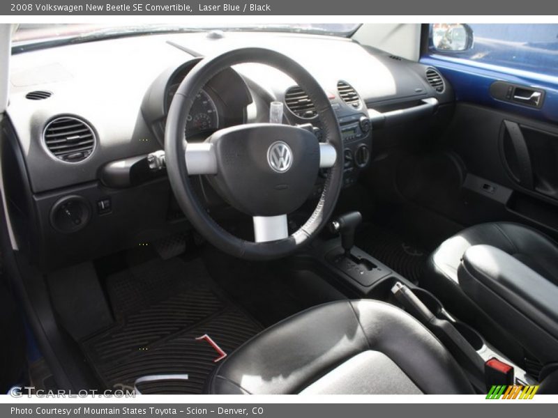 Laser Blue / Black 2008 Volkswagen New Beetle SE Convertible