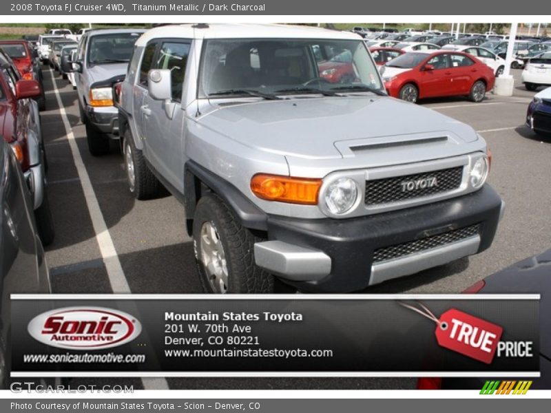 Titanium Metallic / Dark Charcoal 2008 Toyota FJ Cruiser 4WD