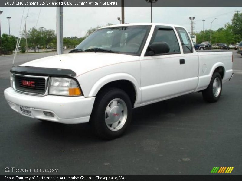Summit White / Graphite 2003 GMC Sonoma SLS Extended Cab