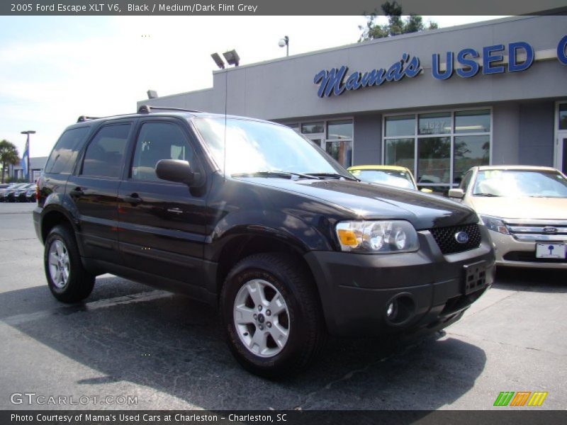 Black / Medium/Dark Flint Grey 2005 Ford Escape XLT V6