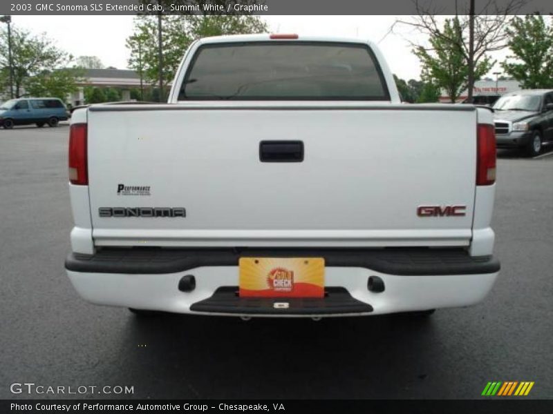 Summit White / Graphite 2003 GMC Sonoma SLS Extended Cab