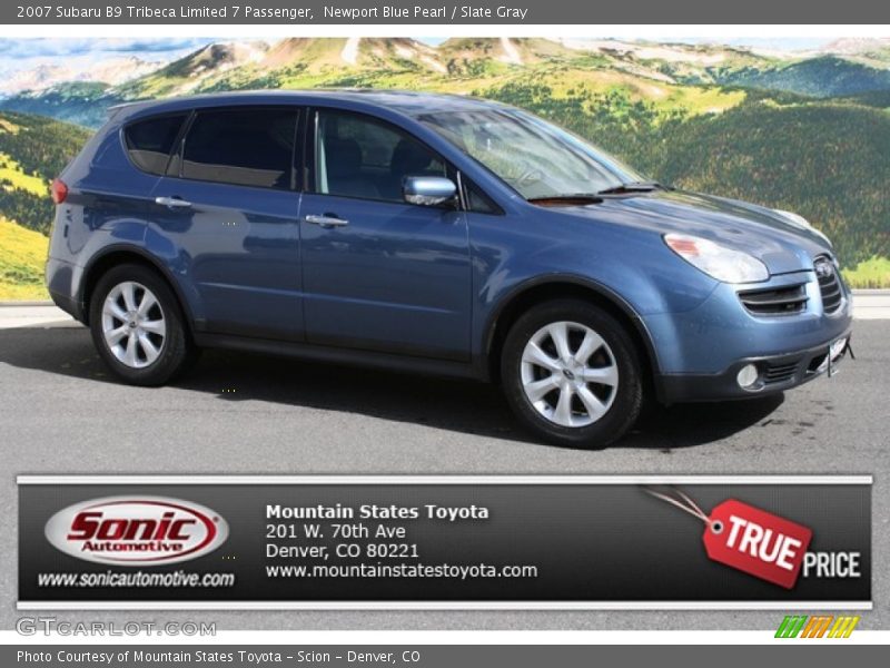 Newport Blue Pearl / Slate Gray 2007 Subaru B9 Tribeca Limited 7 Passenger
