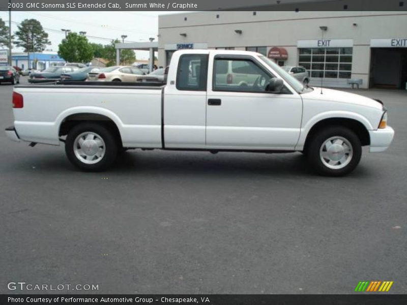 Summit White / Graphite 2003 GMC Sonoma SLS Extended Cab