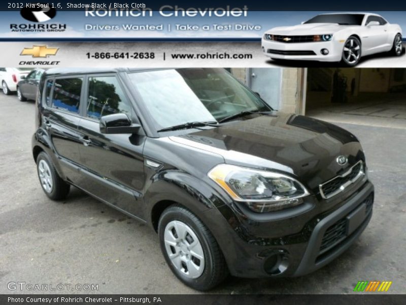 Shadow Black / Black Cloth 2012 Kia Soul 1.6