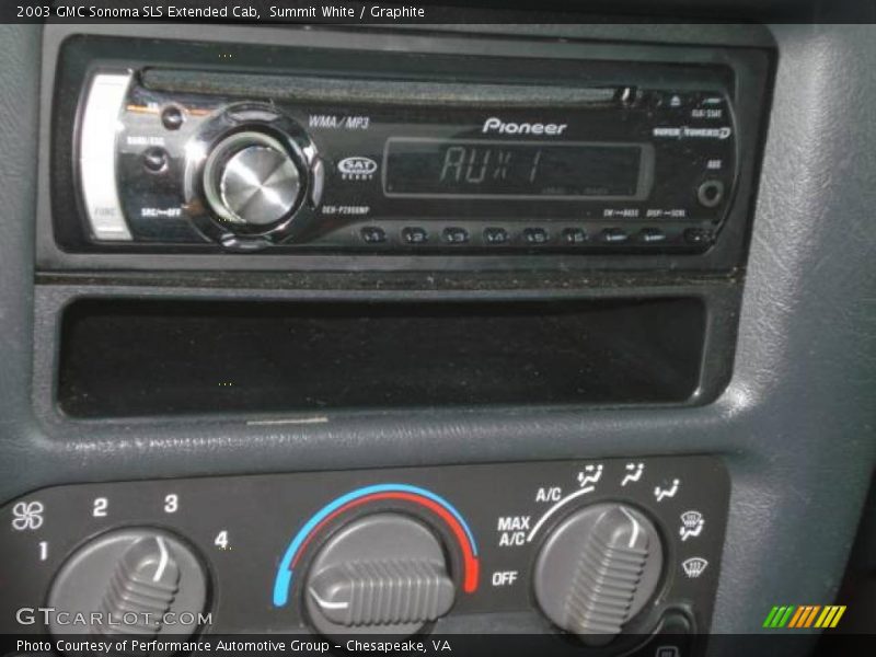 Summit White / Graphite 2003 GMC Sonoma SLS Extended Cab