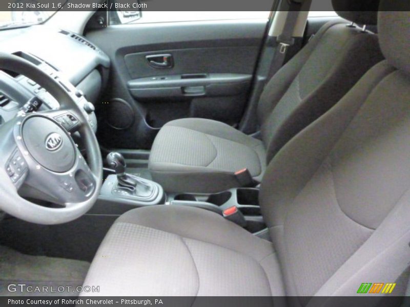 Shadow Black / Black Cloth 2012 Kia Soul 1.6