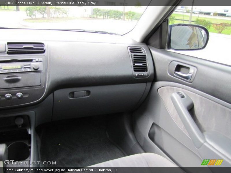 Eternal Blue Pearl / Gray 2004 Honda Civic EX Sedan